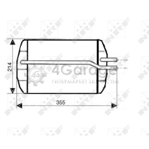 NRF 53633 Теплообменник отопление салона