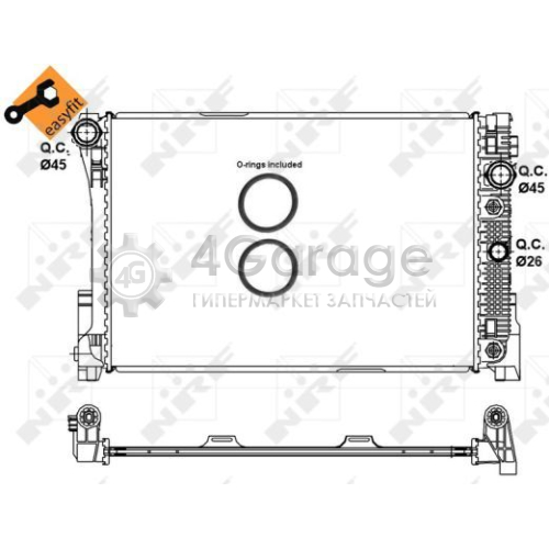NRF 58335 Радиатор охлаждение двигателя EASY FIT