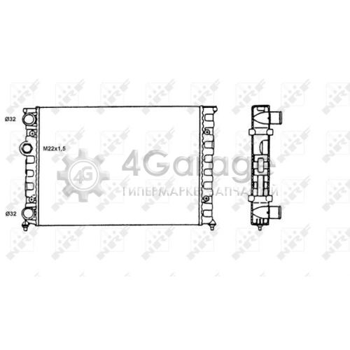 NRF 58819 Радиатор охлаждение двигателя