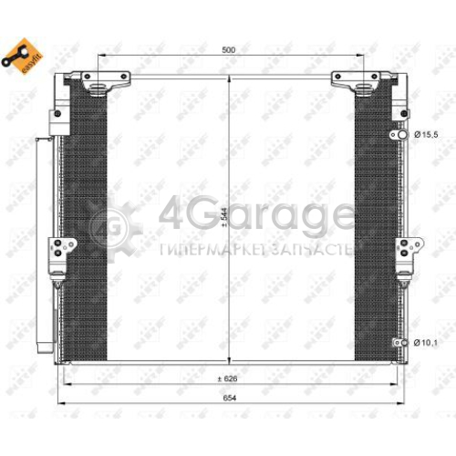 NRF 35862 Конденсатор кондиционер EASY FIT