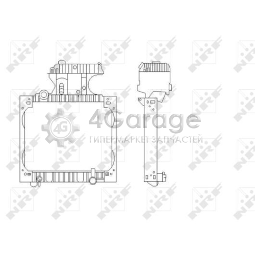 NRF 50589 Радиатор охлаждение двигателя