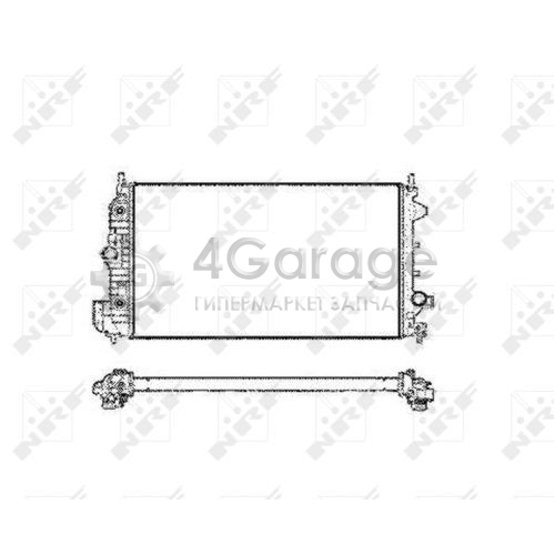 NRF 58205 Радиатор охлаждение двигателя