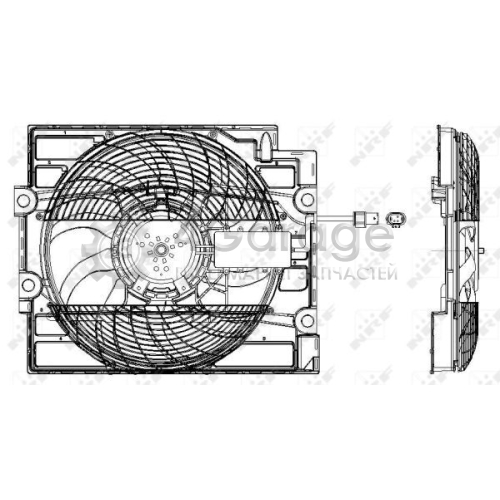 NRF 47211 Вентилятор охлаждение двигателя