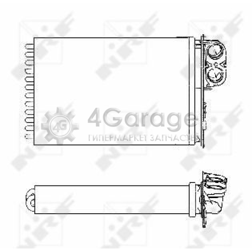 NRF 53553 Теплообменник отопление салона