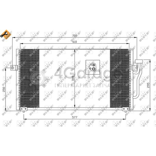 NRF 35293 Конденсатор кондиционер EASY FIT