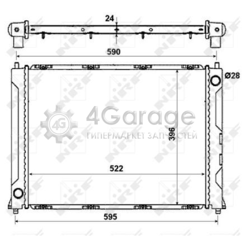 NRF 50121 Радиатор охлаждение двигателя EASY FIT