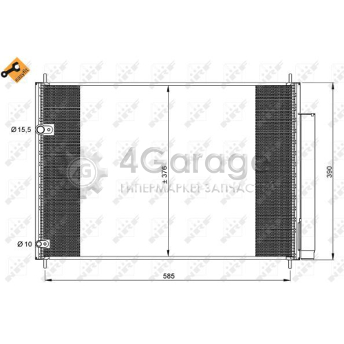 NRF 35839 Конденсатор кондиционер EASY FIT