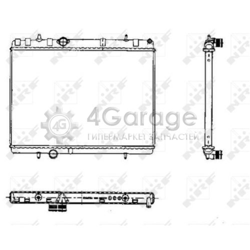 NRF 50435 Радиатор охлаждение двигателя