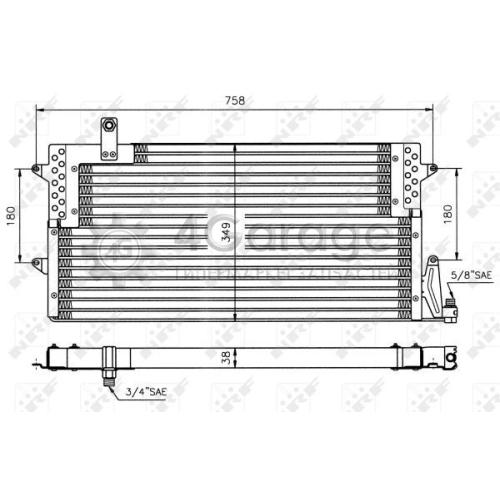 NRF 35534 Конденсатор кондиционер