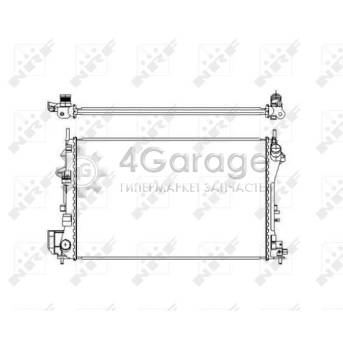 NRF 58203 Радиатор охлаждение двигателя EASY FIT