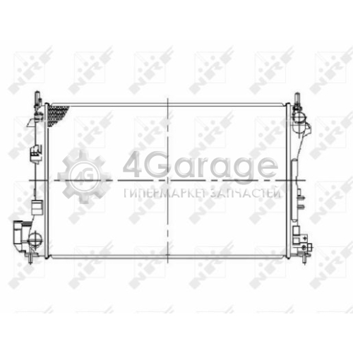 NRF 58293 Радиатор охлаждение двигателя