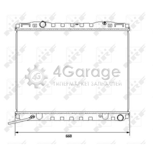 NRF 53365 Радиатор охлаждение двигателя