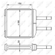 NRF 54260 Теплообменник отопление салона