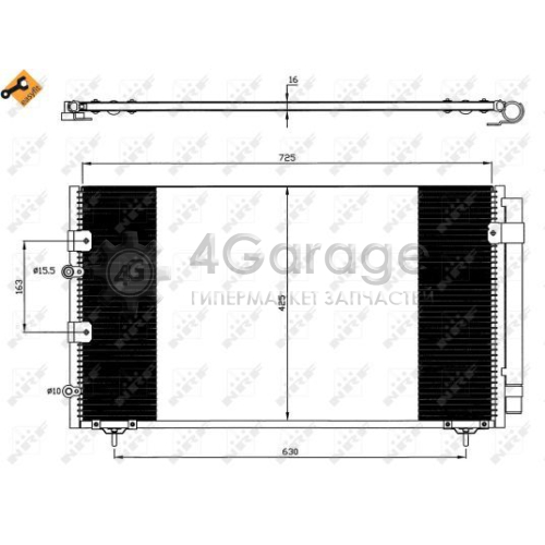 NRF 35609 Конденсатор кондиционер EASY FIT