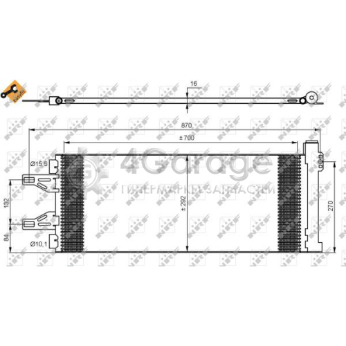 NRF 35894 Конденсатор кондиционер EASY FIT