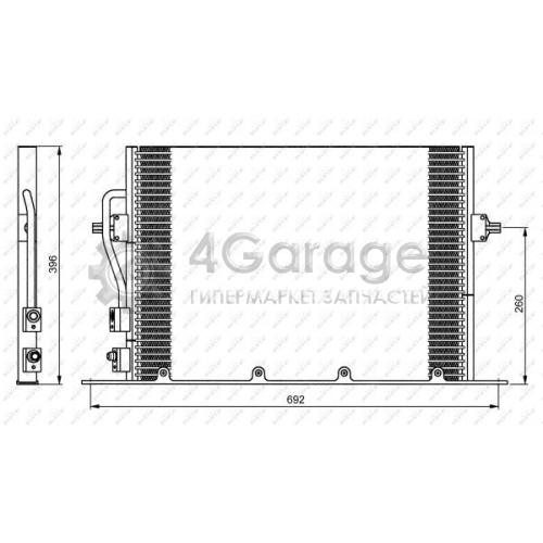 NRF 35196 Конденсатор кондиционер EASY FIT