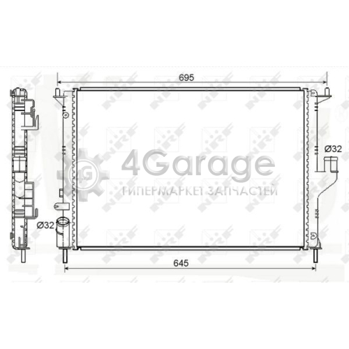 NRF 53118 Радиатор охлаждение двигателя EASY FIT