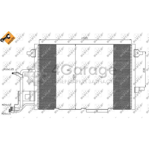 NRF 35317 Конденсатор кондиционер EASY FIT