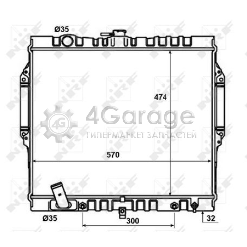 NRF 50449 Радиатор охлаждение двигателя