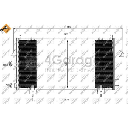 NRF 35381 Конденсатор кондиционер EASY FIT