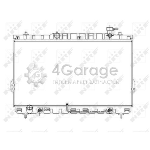 NRF 53646 Радиатор охлаждение двигателя