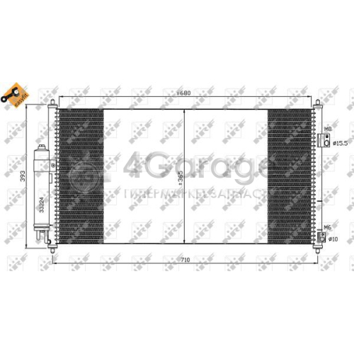 NRF 35550 Конденсатор кондиционер EASY FIT