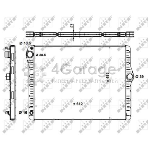 NRF 50479 Радиатор охлаждение двигателя