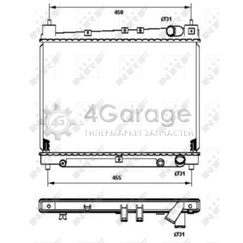 NRF 53211 Радиатор охлаждение двигателя EASY FIT