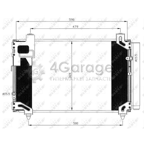 NRF 35596 Конденсатор кондиционер EASY FIT