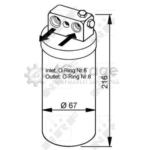 NRF 33104 Осушитель кондиционер EASY FIT