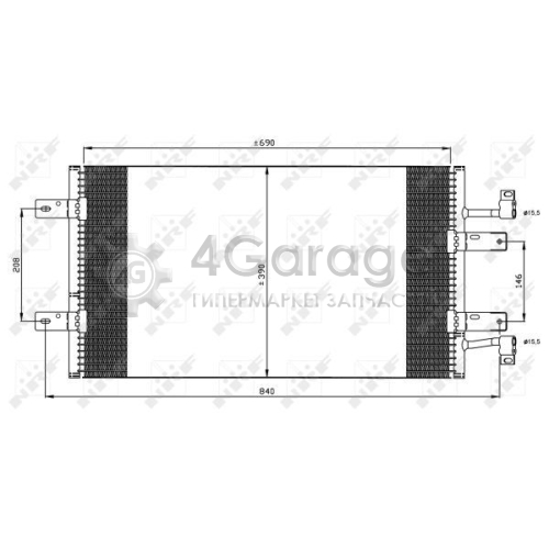 NRF 35900 Конденсатор кондиционер