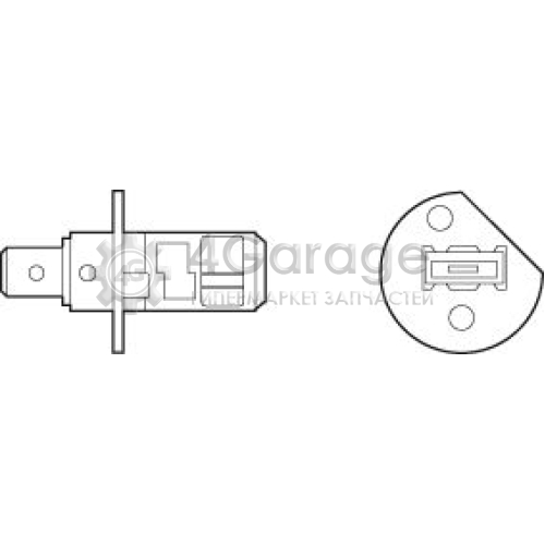 VALEO 032503 Лампа Н1 12х55 p14 5s +50%