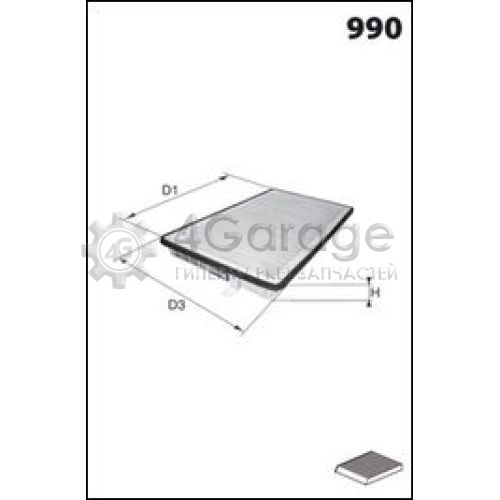 MECAFILTER JLR7209 Фильтр воздух во внутренном пространстве MECAFILTER в Красноярске