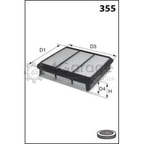 MECAFILTER ELP9212 Воздушный фильтр MECAFILTER