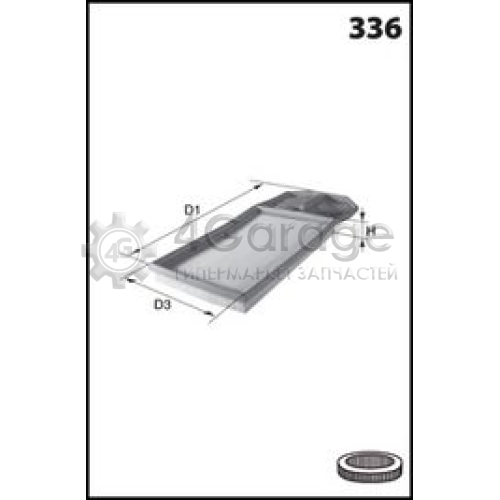 MECAFILTER ELP9192 Воздушный фильтр MECAFILTER