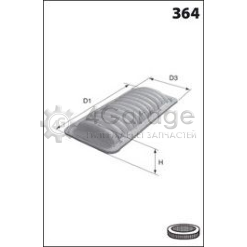 MECAFILTER ELP9146 Воздушный фильтр MECAFILTER