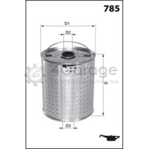 MECAFILTER ELH4198 Масляный фильтр MECAFILTER в Красноярске