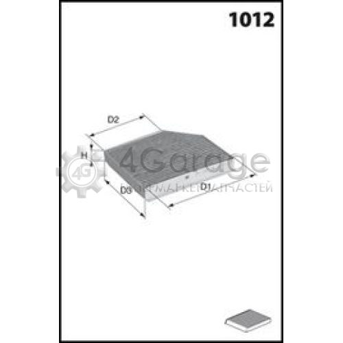 MECAFILTER ELR7220 Фильтр воздух во внутренном пространстве MECAFILTER