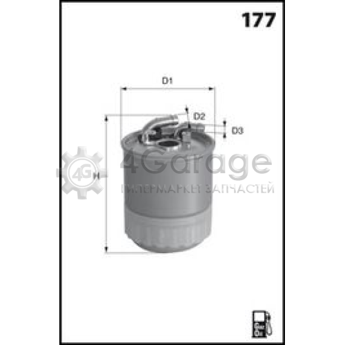 MECAFILTER ELG5342 Топливный фильтр MECAFILTER в Красноярске
