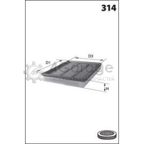 MECAFILTER ELP9354 Воздушный фильтр MECAFILTER