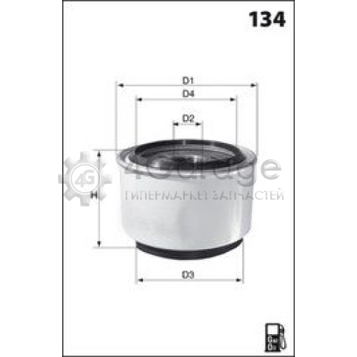 MECAFILTER ELG5538 Топливный фильтр MECAFILTER в Красноярске