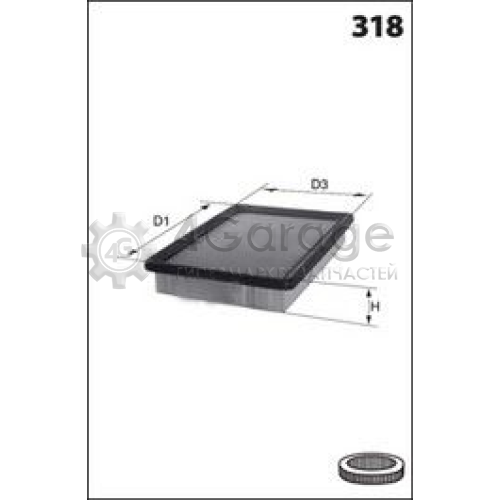 MECAFILTER ELP9400 Воздушный фильтр MECAFILTER