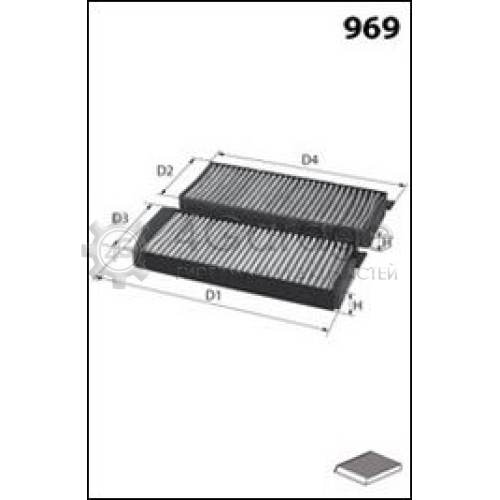 MECAFILTER JKR7276 Фильтр воздух во внутренном пространстве MECAFILTER