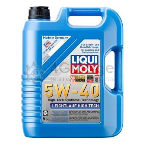 LIQUI MOLY 8029 Моторное масло Leichtlauf High Tech 5W 40