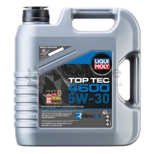 LIQUI MOLY 3763 Моторное масло Top Tec 4600 5W 30