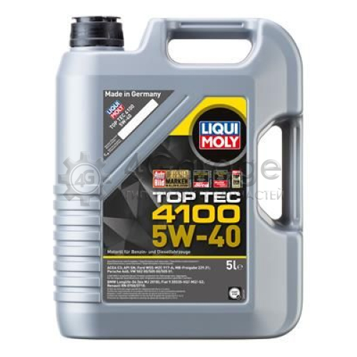 LIQUI MOLY 7501 Моторное масло Top Tec 4100 5W 40