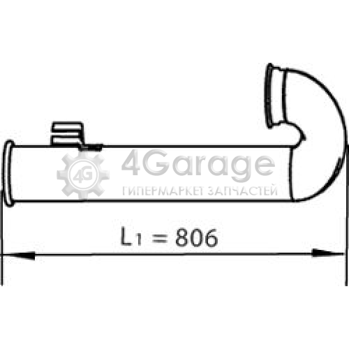 DINEX 21776 Труба выхлопного газа