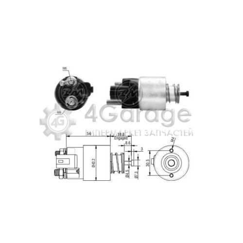 ERA ZM391 Тяговое реле стартер