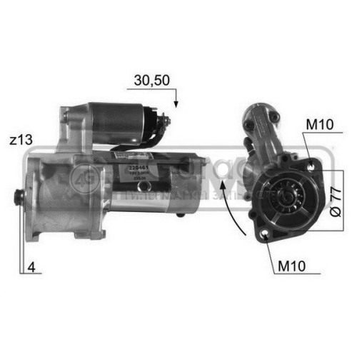 ERA 220461 Стартер OEM