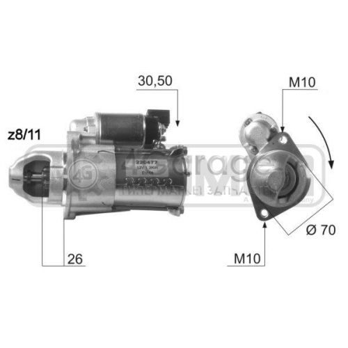 ERA 220477 Стартер OEM